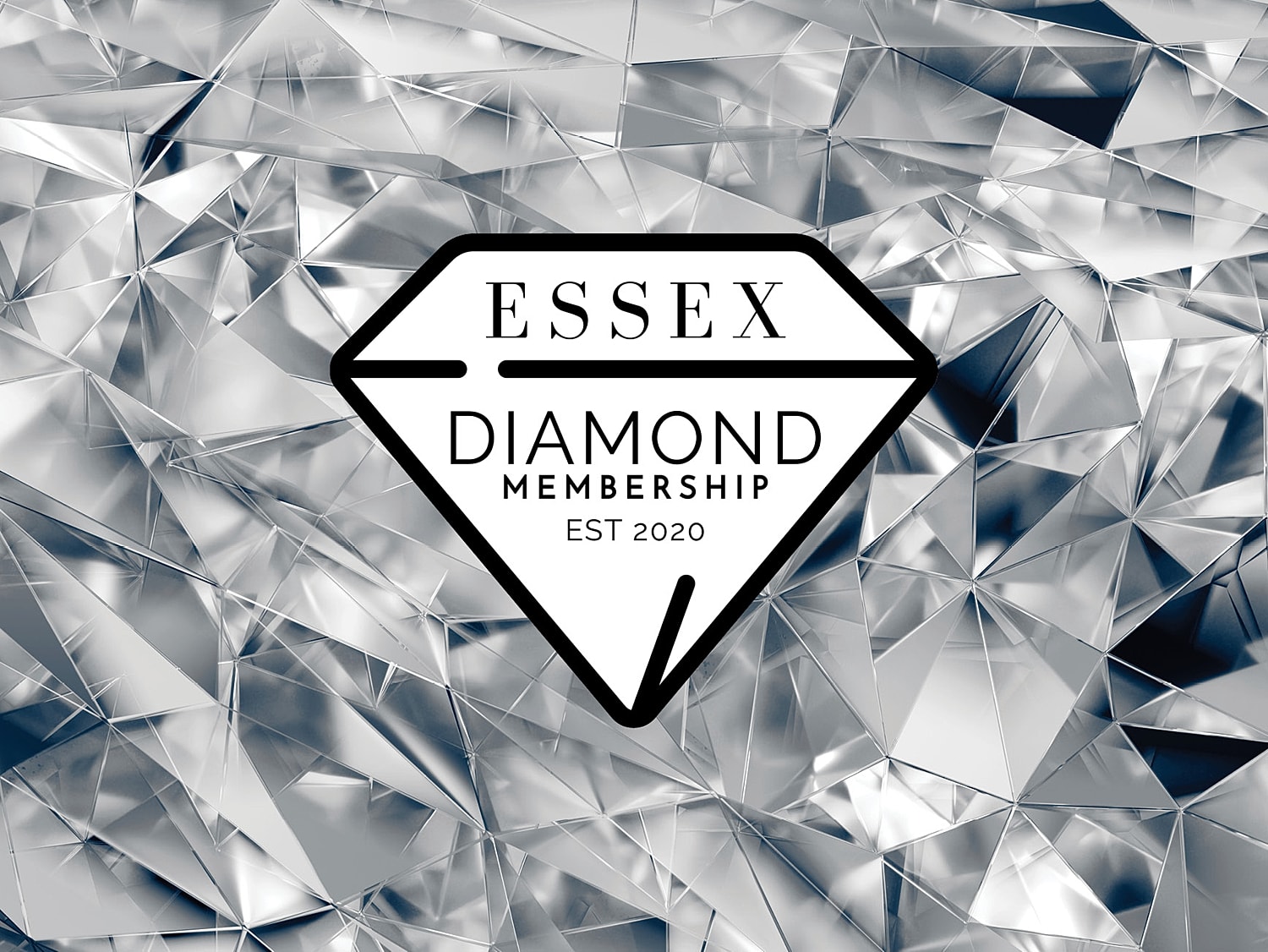 Essex Diamond Membership logo on sparkling background